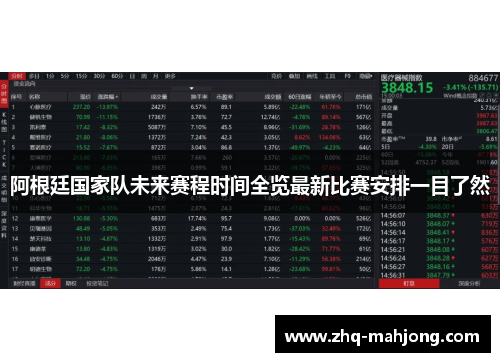 阿根廷国家队未来赛程时间全览最新比赛安排一目了然 阿根廷国家队未来赛程时间全览最新比赛安排一目了然